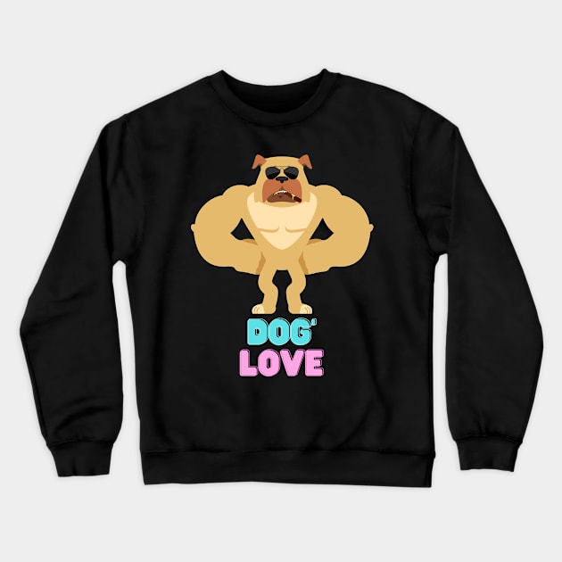 Love dog Crewneck Sweatshirt by MeKong